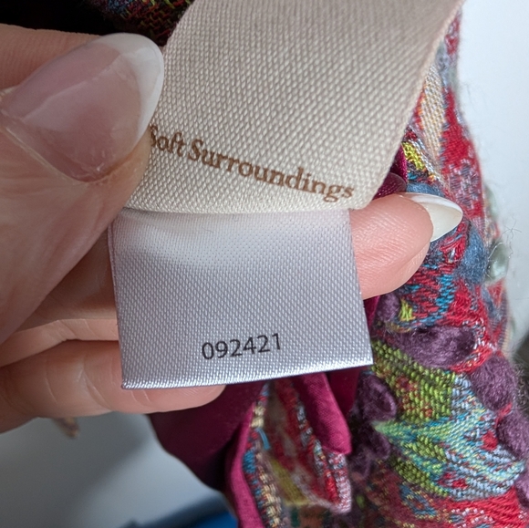 Soft Surroundings Patchwork Tapestry Jacket XS Textured - Picture 4 of 6